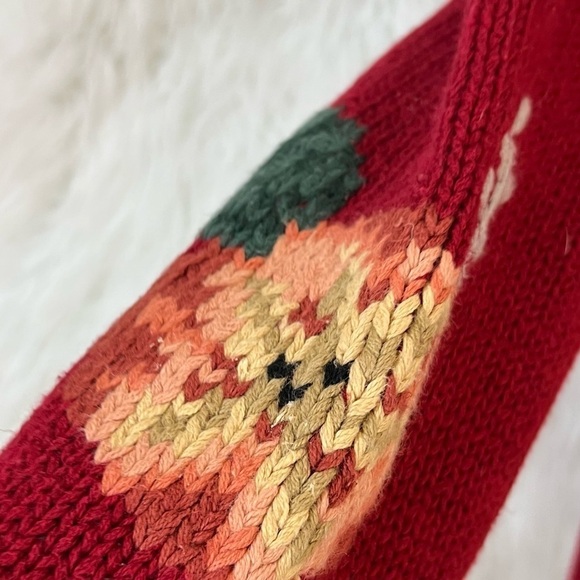 Vintage Herman Geist floral embroidered scalloped trim cardigan sweater - Picture 4 of 7